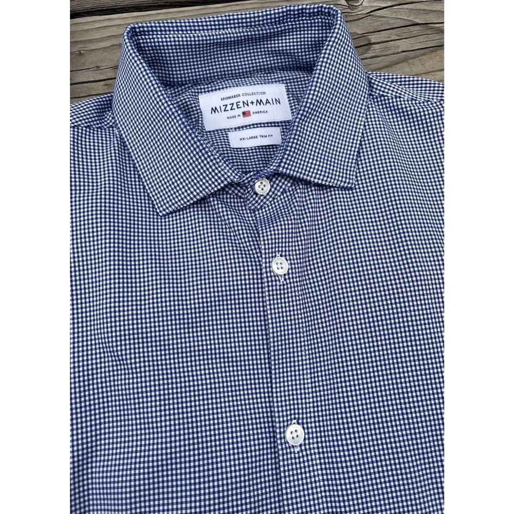 Mizzen + Main Lot of 4 Leeward Spinnaker Men’s XXL Trim Fit Long Sleeve Shirts